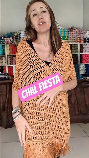 Chal para principiantes en crochet con punto red calado TUTORIAL completo ya disponible! #crochet