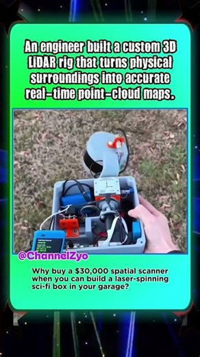 DIY LiDAR Rig Renders Real-Time 3D Maps!