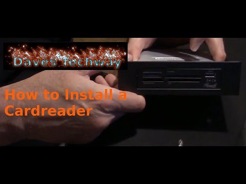 How to install Card Reader into a computer Case