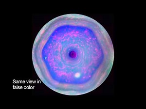 Saturn's Hexagon in Full View NASA Cassini probe video film