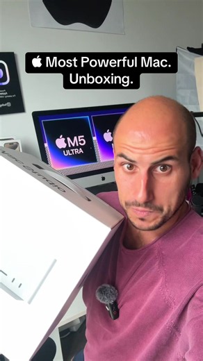 Mac Studio with M5 Ultra unboxing