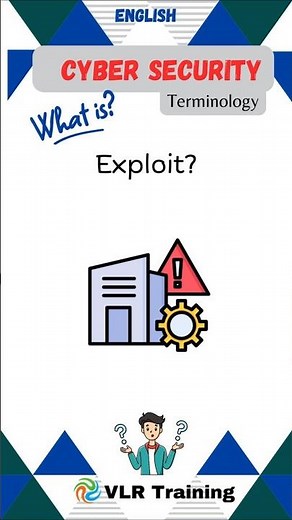 What is Exploit? cyber security terminology#vlrtraining #education #cybersecurity #exploit