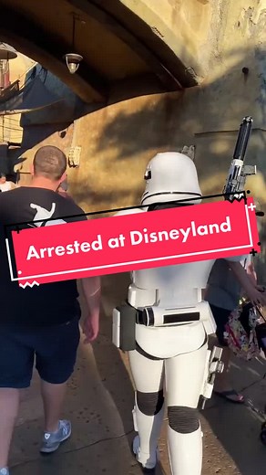 Okay, but have you ever been arrested at Disneyland? 🚔 #disney #disneyland #disneyworld #starwars #galaxysedge #disneymagic #disneytiktok