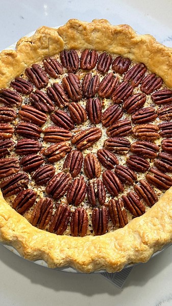 Chocolate bourbon pecan pie that steals the show