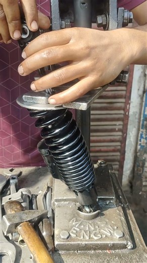 Pulsar Bike DTS Rear Shock Absorber Fitting #youtube #viral #automobile #trending