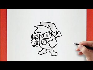 How to draw FALL GUYS FNF - Funk Guys: Ultimate Knockout | Drawing in the Friday Night Funkin style