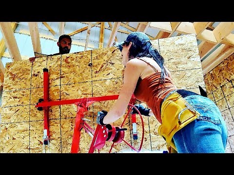 Installing The Ceiling In Our Living Space Inside Pole Barn