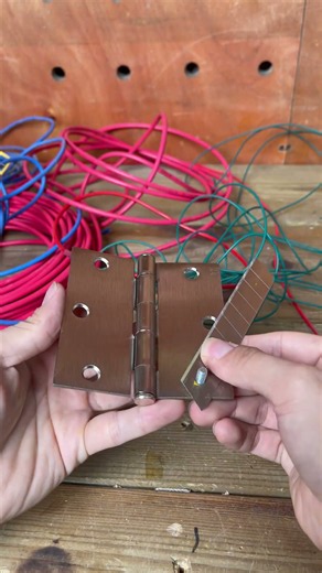 Make a wire stripper using a hinge #diy #tools4life #homediyer
