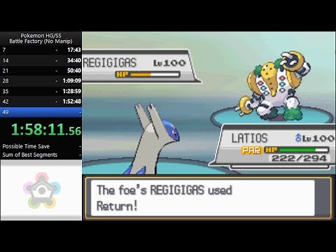 Battle Factory HG/SS Gold Print Speedrun in 2:11:46 (Level 100, No Manip)