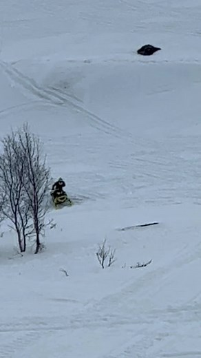 Snowmobiling Adventure: Thrills on a Yellow Skidoo