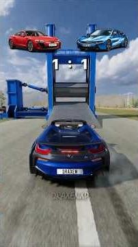 AUDI vs BMW Car Crash Test #shorts