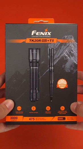 Power in your hand. Precision in your pocket. ⚡ Get both the TK20R V2.0 Flashlight and the T5 Tactical Pen included in the same pack—a $25.00 value! For a limited time, while supplies last. Available Now: https://fenixus.pro/4nbi5c1 | Fenix Lighting USA