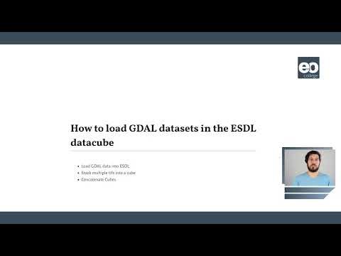 How to load GDAL datasets in the EarthDataLab data cube
