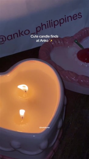 Cute candle finds @Anko Philippines !!! 😍✨ #budolbykia #fyp #ankophilippines #candles #scentedcandles
