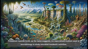 Potassium cyanide broth in biology