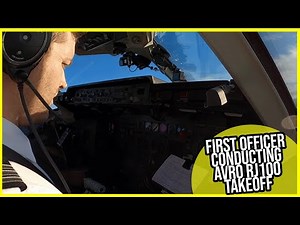 George has Control! First Officer conducting Avro RJ100 Takeoff from Stockholm Bromma! [AirClips]