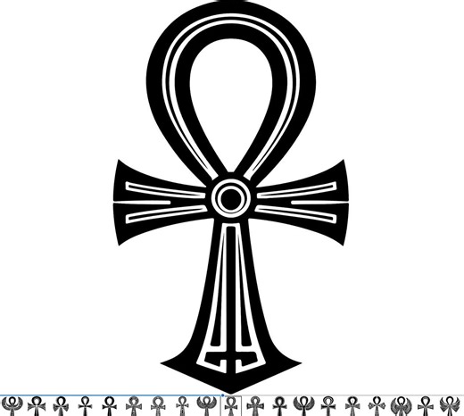 Egyptian Ankh SVG Bundle | 50 Ancient Symbol Designs | Hieroglyph, Spiritual, Cricut and Laser Cut - Etsy