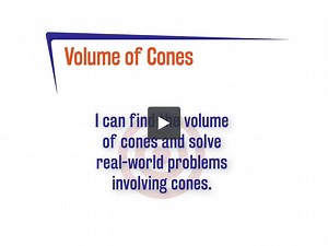 8.9.2 Volume of Cones
