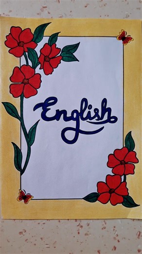 Easy Front Page Design For Assignments & Projects #art#subscribe