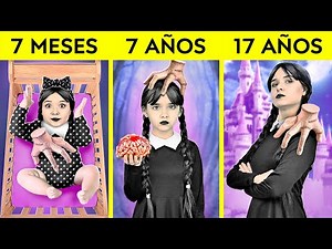ADOPTAMOS A MERLINA ADDAMS | Trucos y dispositivos fáciles y secretos para padres astutos de 123 GO!