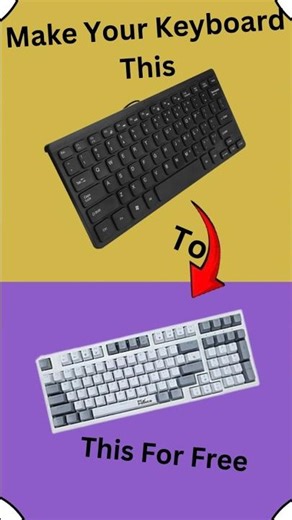 Make Your Normal Keyboard Into Mechanical Keyboard. Gaming keyboard.#shorts #trending #pc #windows