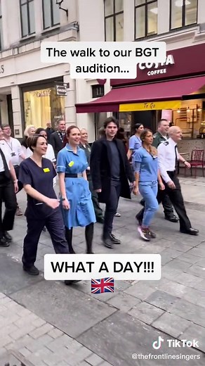 Our BGT audition day! #bgt #bgtiktok #frontline #nhs #frontliners #music #vocalgroup #choir #choirlife #singing #palladium #london