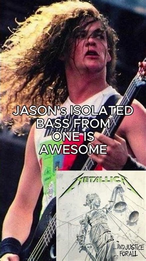 JASON NEWSTED's ISOLATED BASS FROM ONE IS AWESOME #metallica #jasonnewsted #shorts