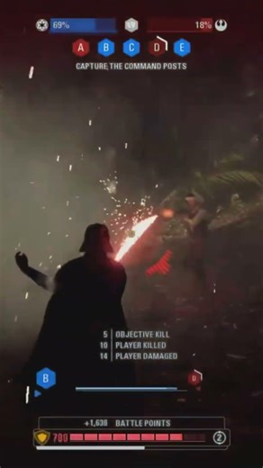 Darth Vader Hallway Scene all over again.😂 #starwars #battlefront2 #darthvader