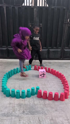roll the dice and stack the cups #challenge #familyfun #fungame #dice