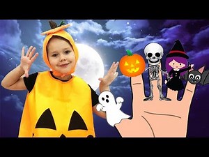 Halloween Finger Family Song | Pumpkin Finger Family Nursery Rhymes