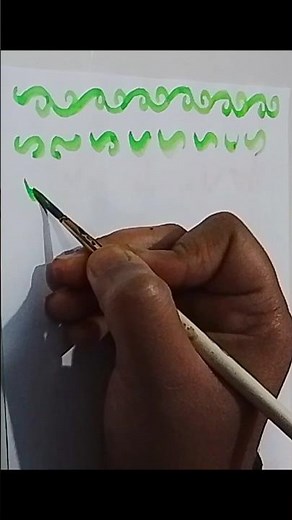 day 7 | Watercolor Basics | Practicing Simple Brush Strokes for Beautiful Art #painting #shorts#art