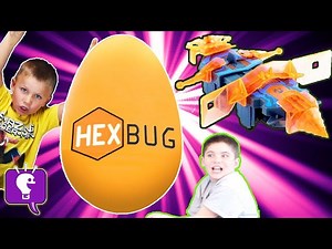 GIANT HEXBUG Surprise Egg and TOYS with HobbyKidsTV - Videos For Kids