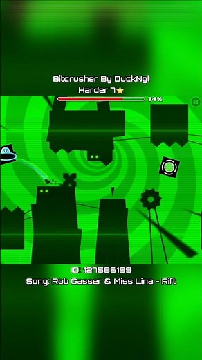 "Bitcrusher" 100% (Harder) by ‪@GD_DuckNgl‬ | ID: 127586199 #shorts