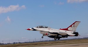 Thunderbird 8 visits Beale Air Force Base ahead of June airshow
