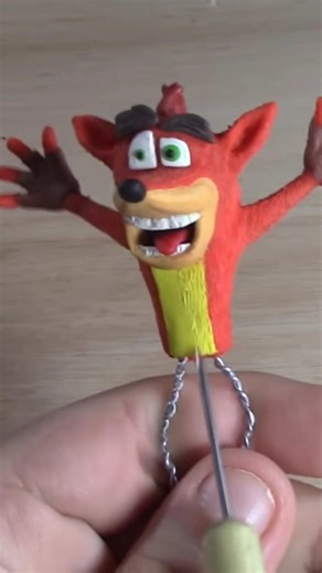 Crash Bandicoot de Plastilina #toys #clay #clayart #crashbandicoot