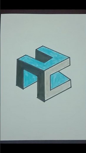 Four dimensional shape with hand Design #art #image #artish