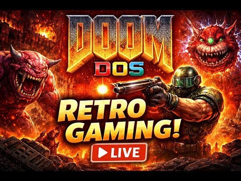 🔥 Classic DOOM DOS LIVE | Old School Retro Gaming 👹