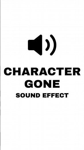 Anime Character Gone Sound Effect #soundeffects #soundeffectsstudio