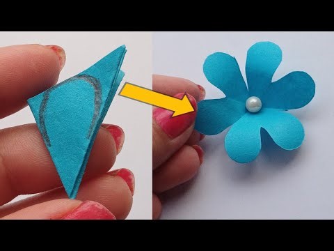 Easy Paper Flower | Paper Flower Making Idea| Diy Flower Crfts
