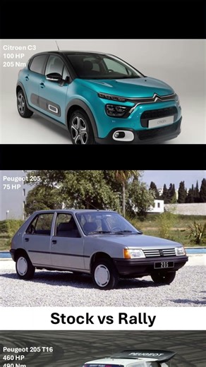 Stock vs Rally cars #automobile
