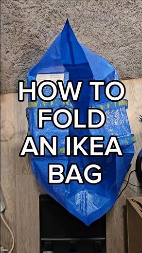 HOW TO FOLD AN IKEA BAG
