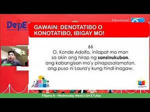 Filipino 8 - Wednesday Week3 Q4 ETUlay