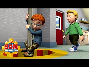 El Bombero Sam | Norman recorre la estación de bomberos | Rescates de bombero | Dibujos animados