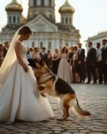 25K views · 259 reactions | AT THE WEDDING, THE BRIDE'S DOG STEPPED...