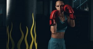 Super Slow Motion Determined Sporty Woman Stock Footage Video (100% Royalty-free) 3557672105 | Shutterstock