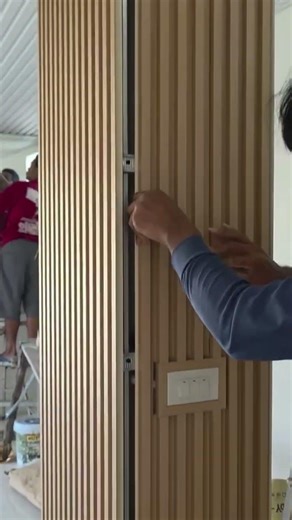 the process of installing panels on the wall is easy #construction #panel #wall #popular #shorts