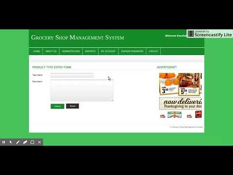 Grocery Shop Management System | PHP and MySQL Project Source Code | PHP MySQL CRUD Project