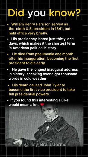 The Shortest US Presidency