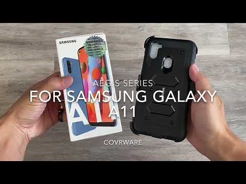 Samsung galaxy A11 case, COVRWARE Aegis Series Armor Holster Case with Built-in Screen Protector