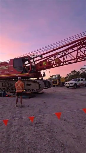 Richard on the move with Mactrans Heavy Haulage doing local move with a 110t crawler Crane. Thanks mate. Awesome job. | Arc Distribution & Transport & Pilot services